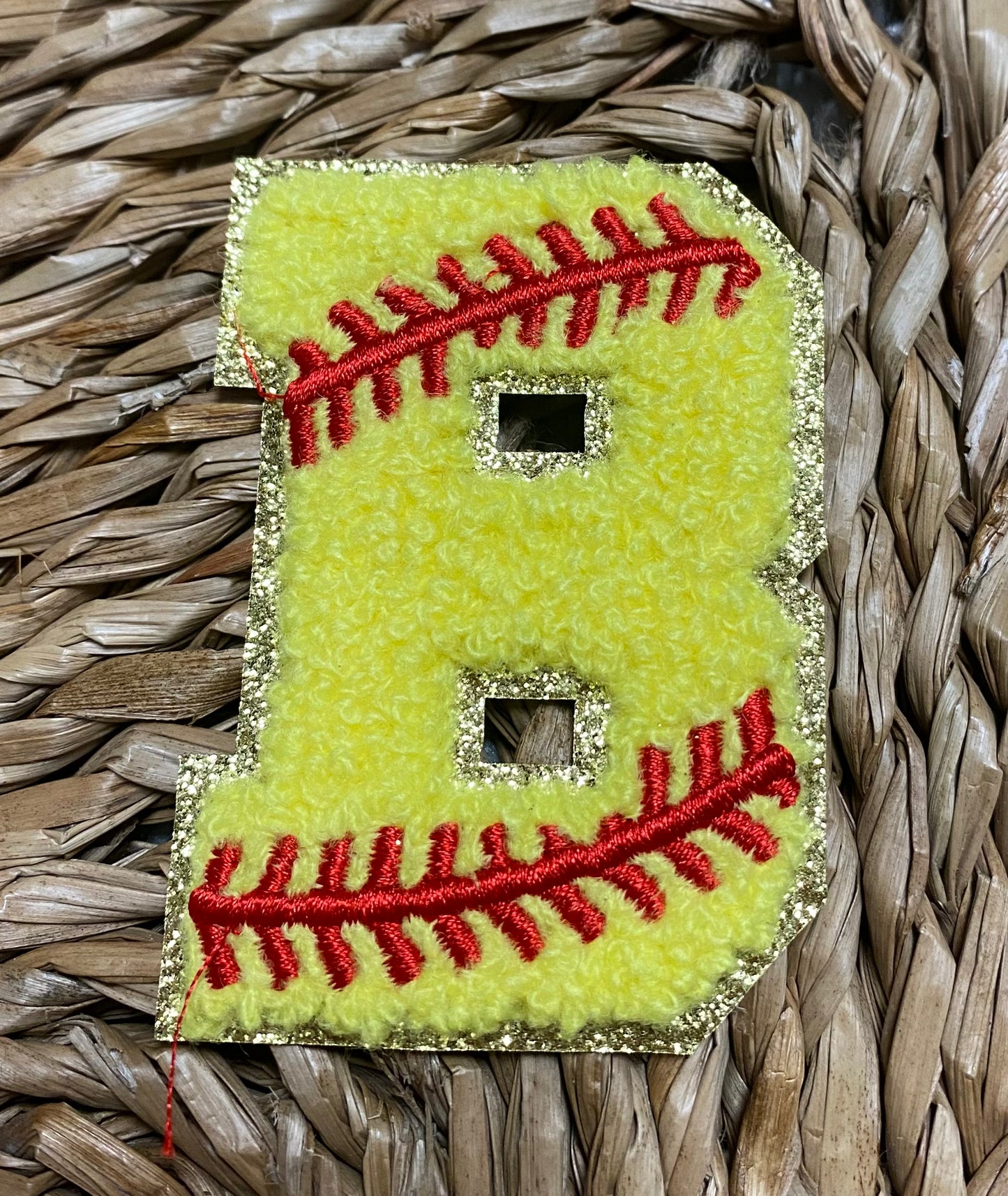 Softball Chenille Patches