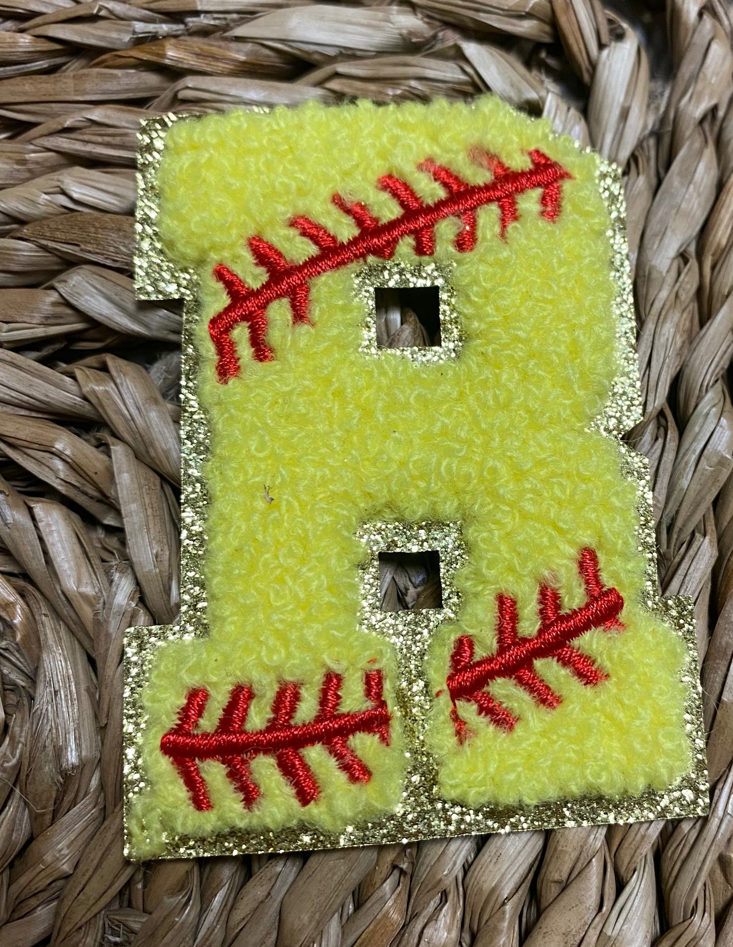 Softball Chenille Patches