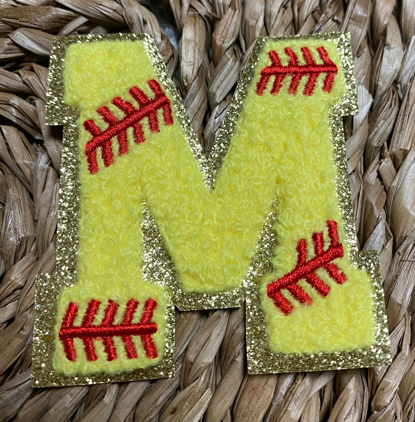 Softball Chenille Patches