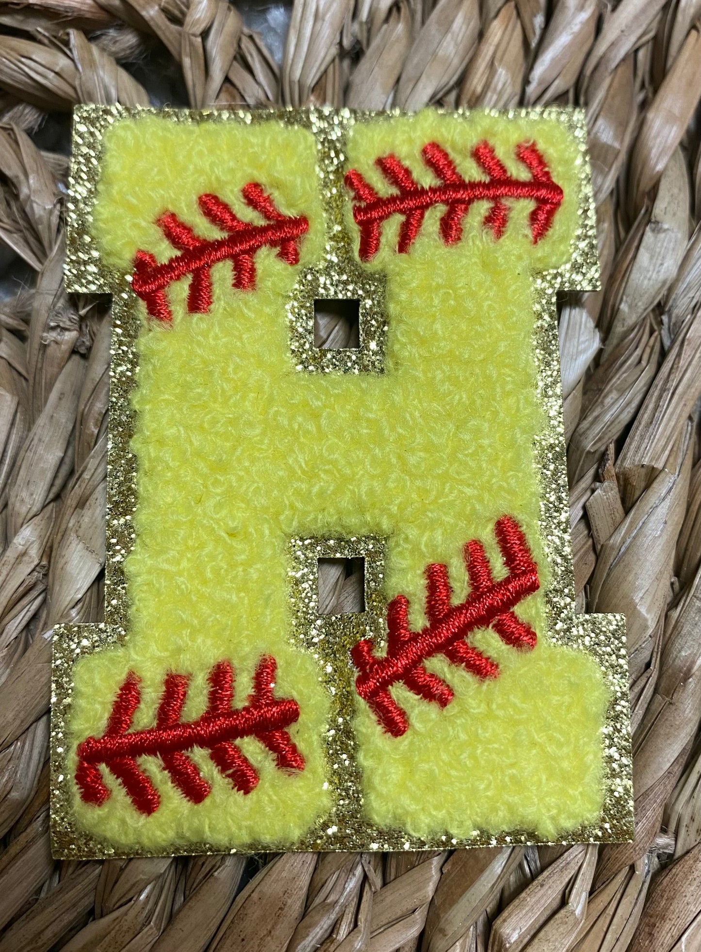 Softball Chenille Patches