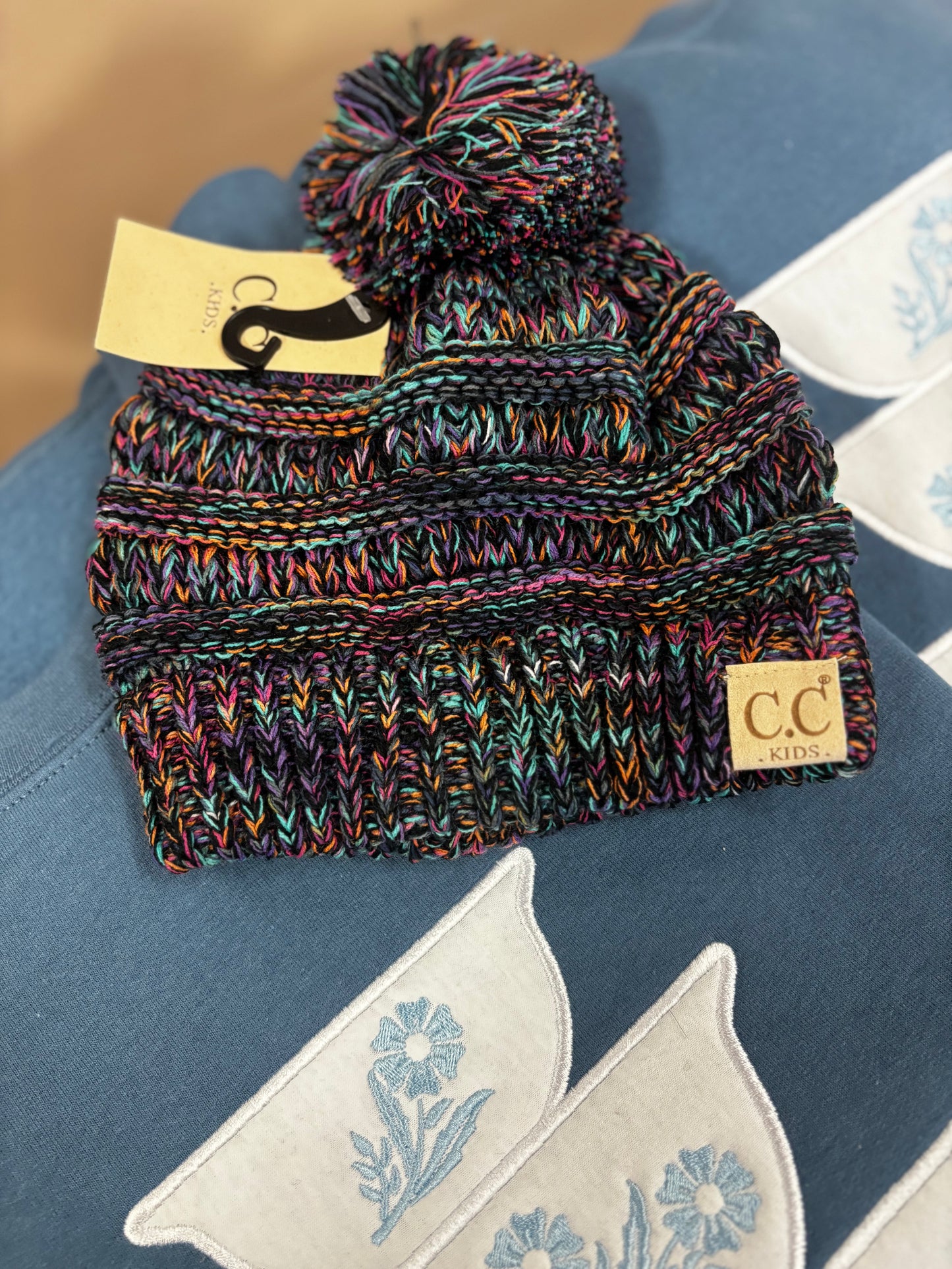 C.C Kids Beanie with Pom