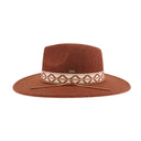 CC.Beanie Geometric Band Vegan Felt Hat