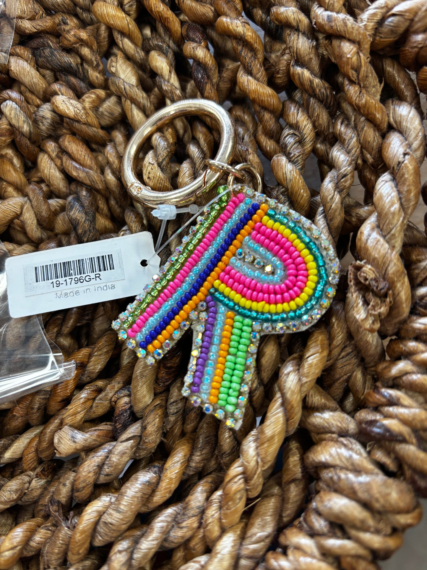Color Your World Initial Keychain