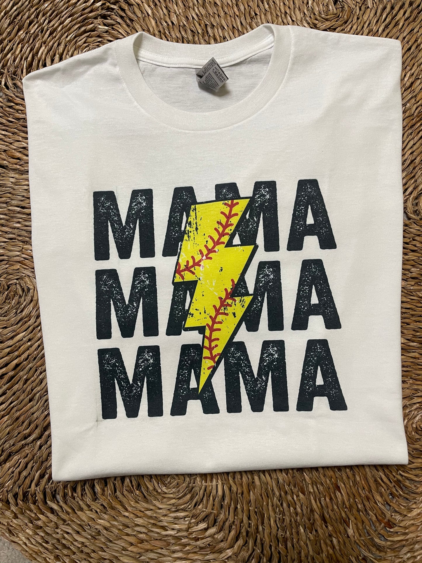 Lightening Bolt Softball Mama Tee (imperfect)