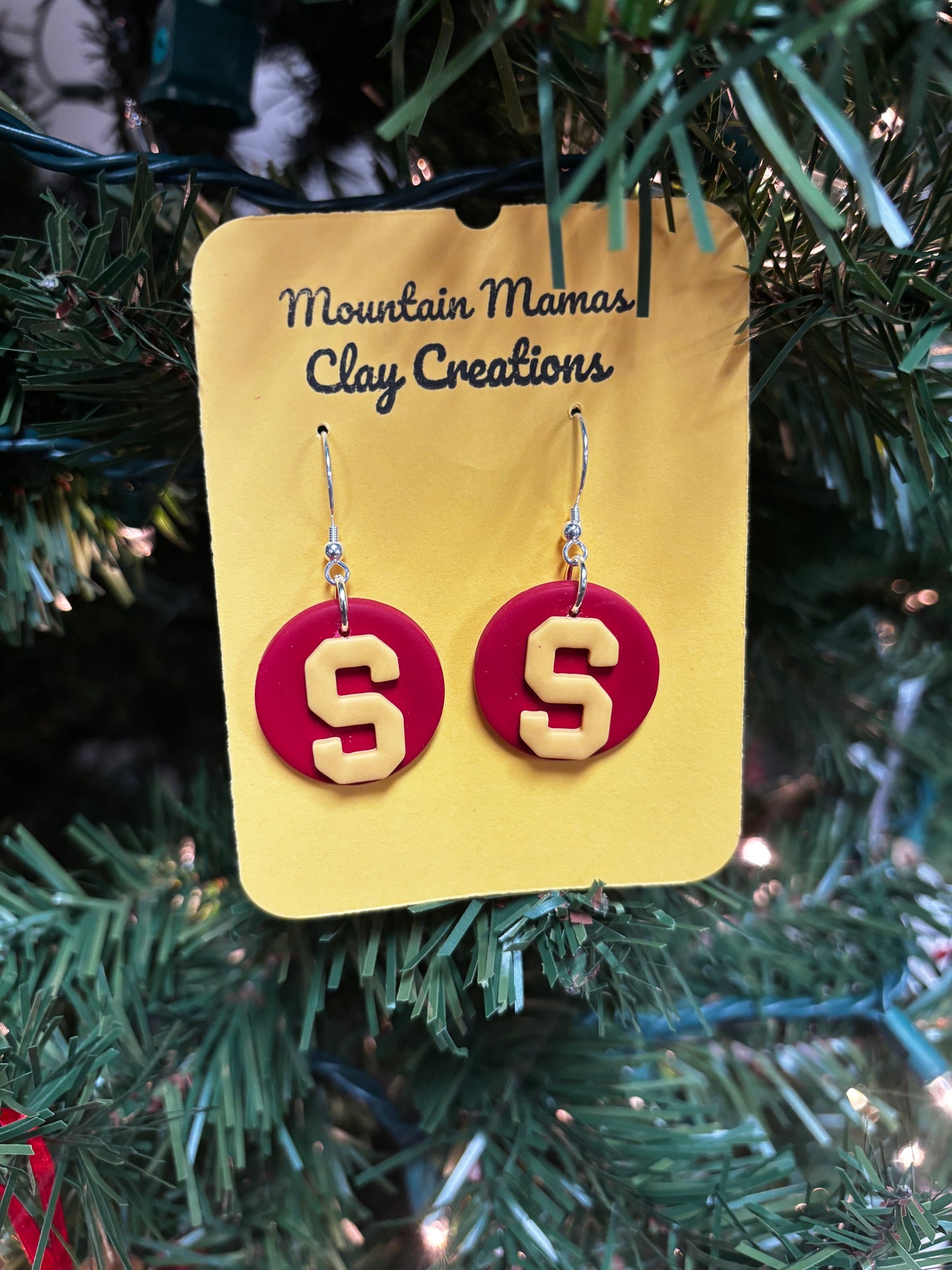 Clay Sequoyah Dangle Earrings