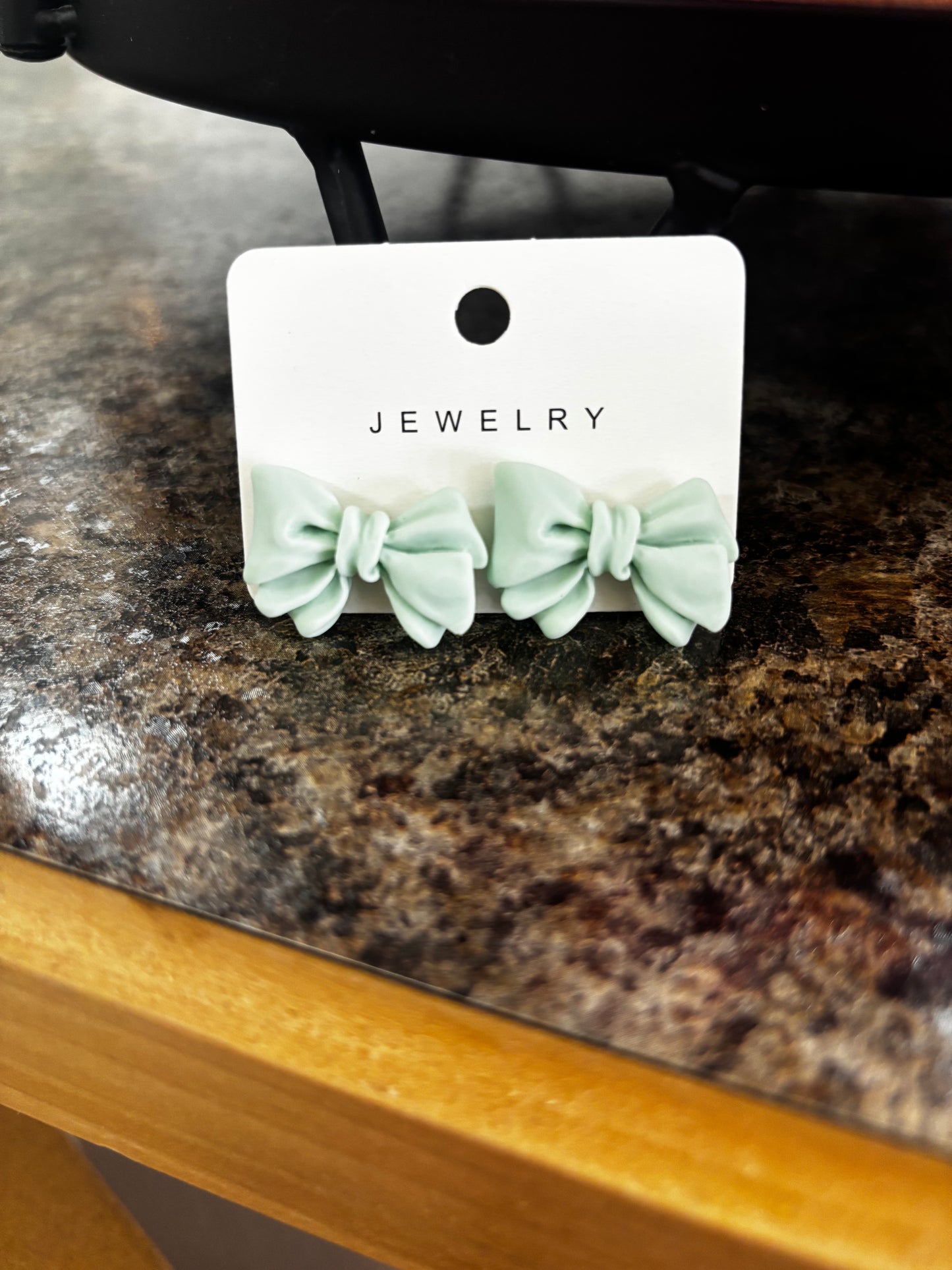 Pastel Bow Stud Earrings