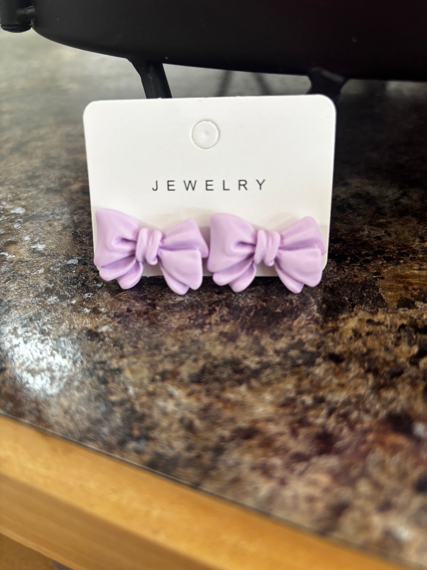 Pastel Bow Stud Earrings