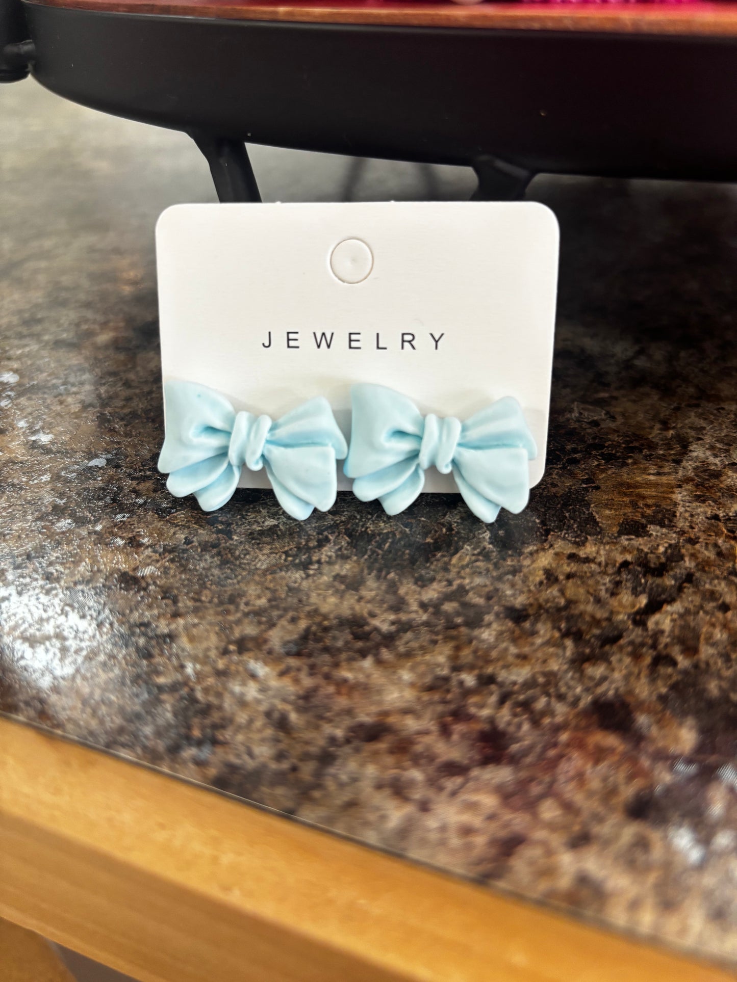 Pastel Bow Stud Earrings