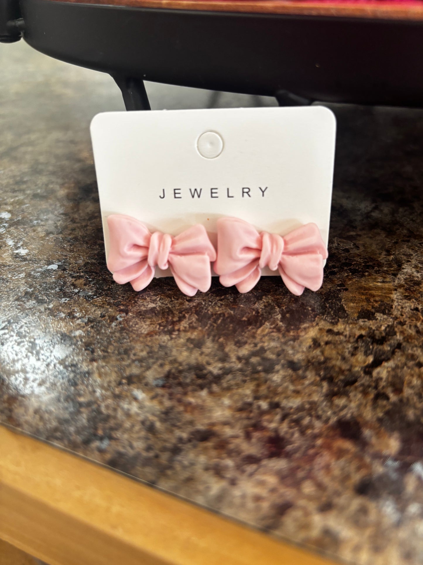 Pastel Bow Stud Earrings