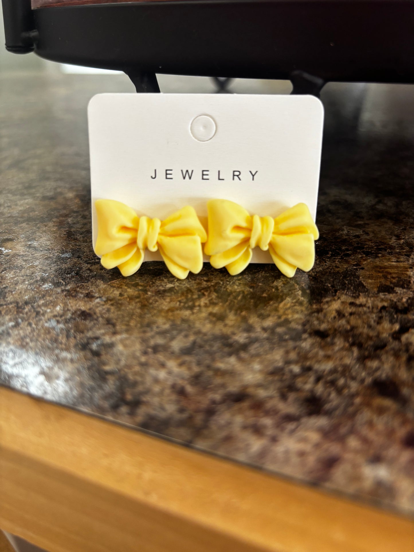 Pastel Bow Stud Earrings