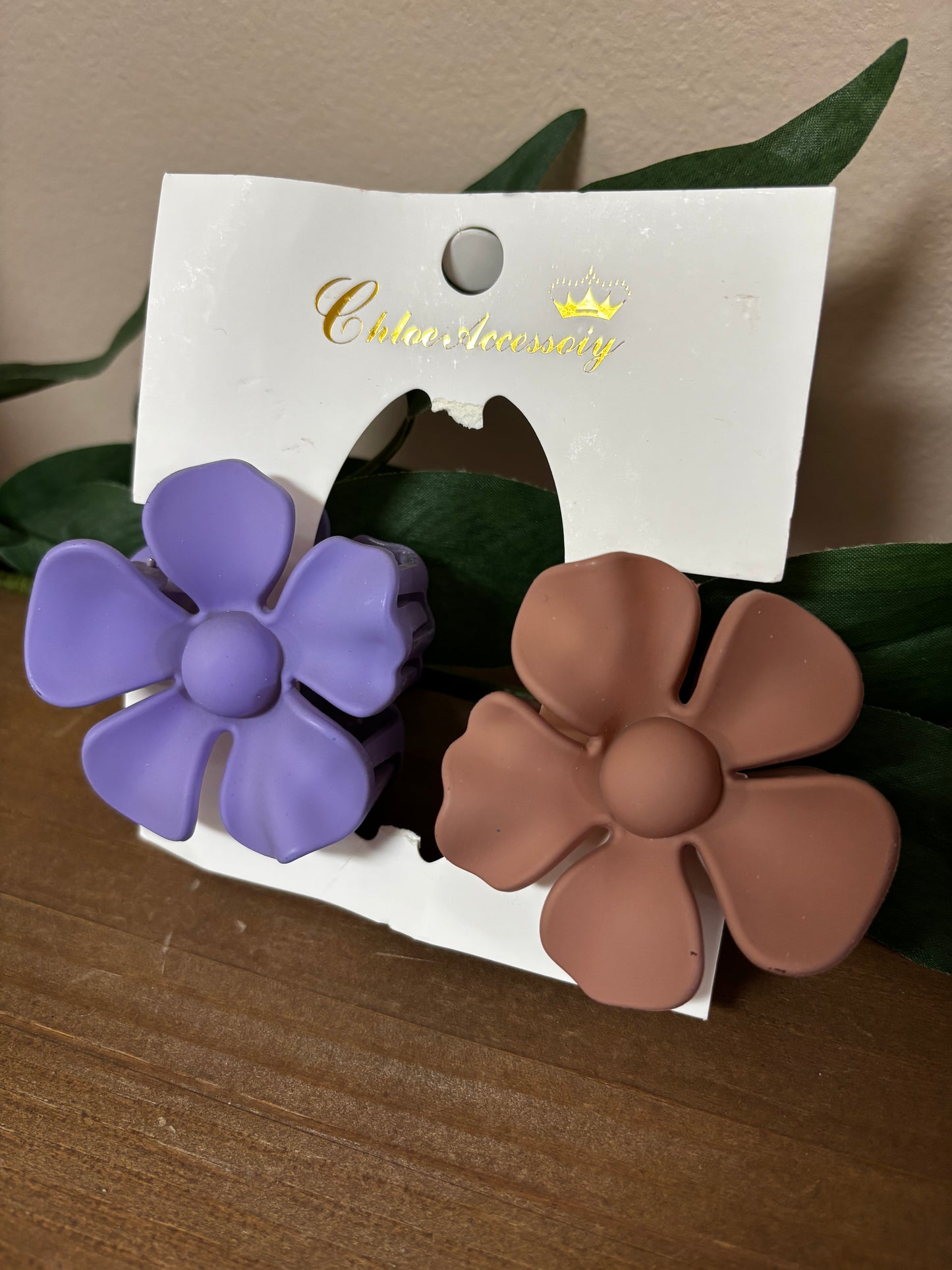 Flower Claw Clips - 2 Pack