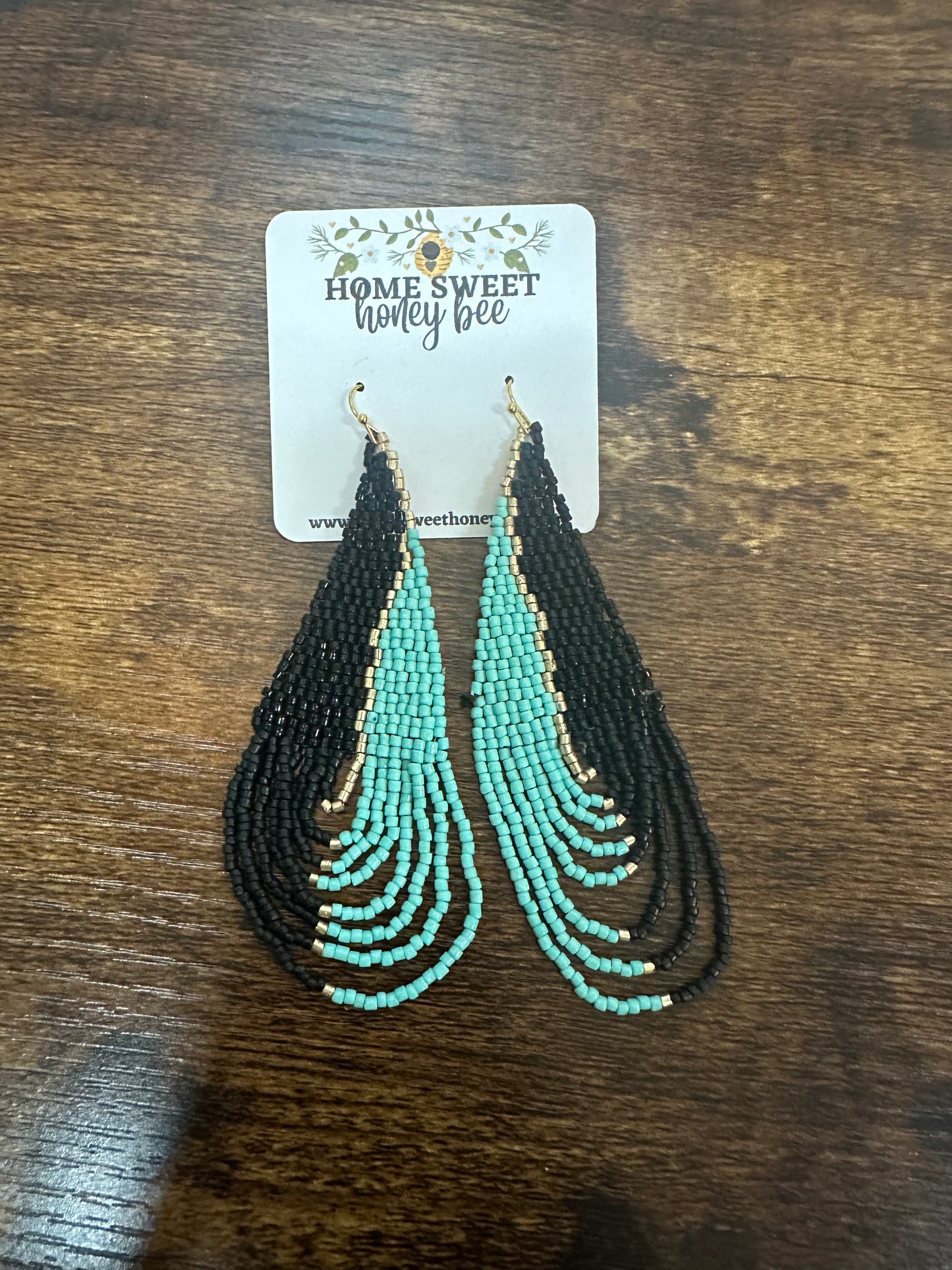 Kenya Crest Seed Bead Earrings