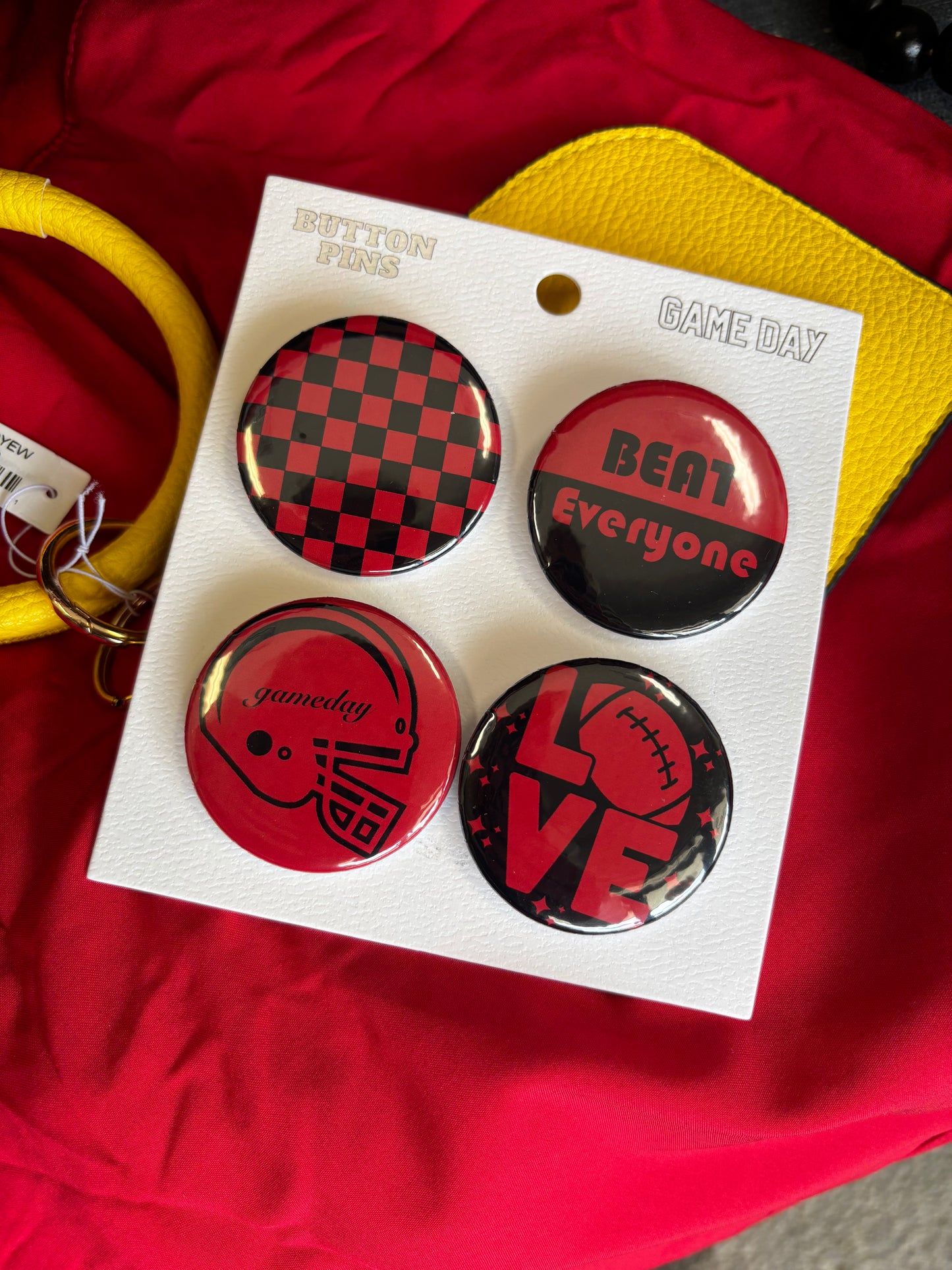 Game Day Button Pin