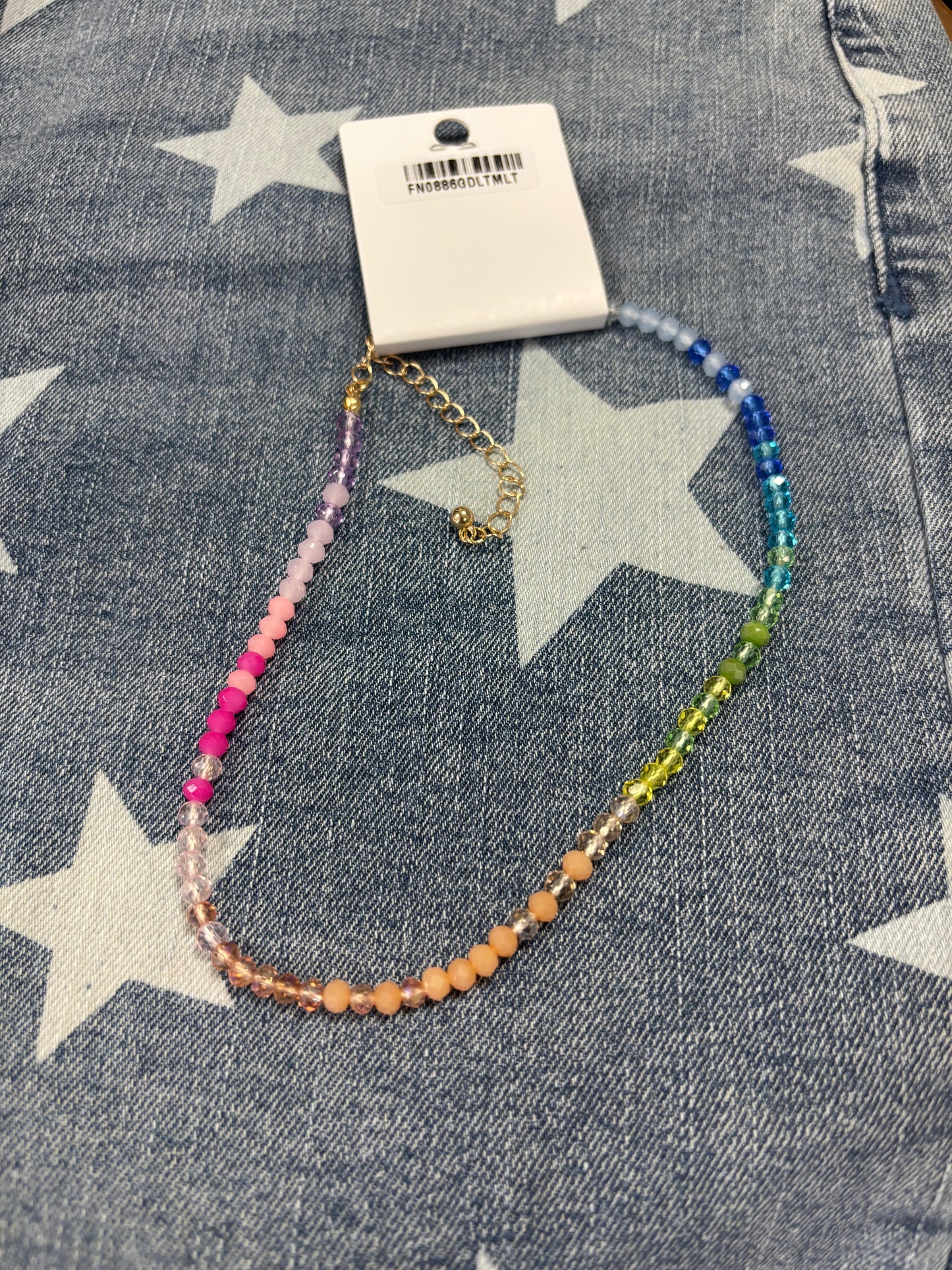 Rainbow Choker Necklace