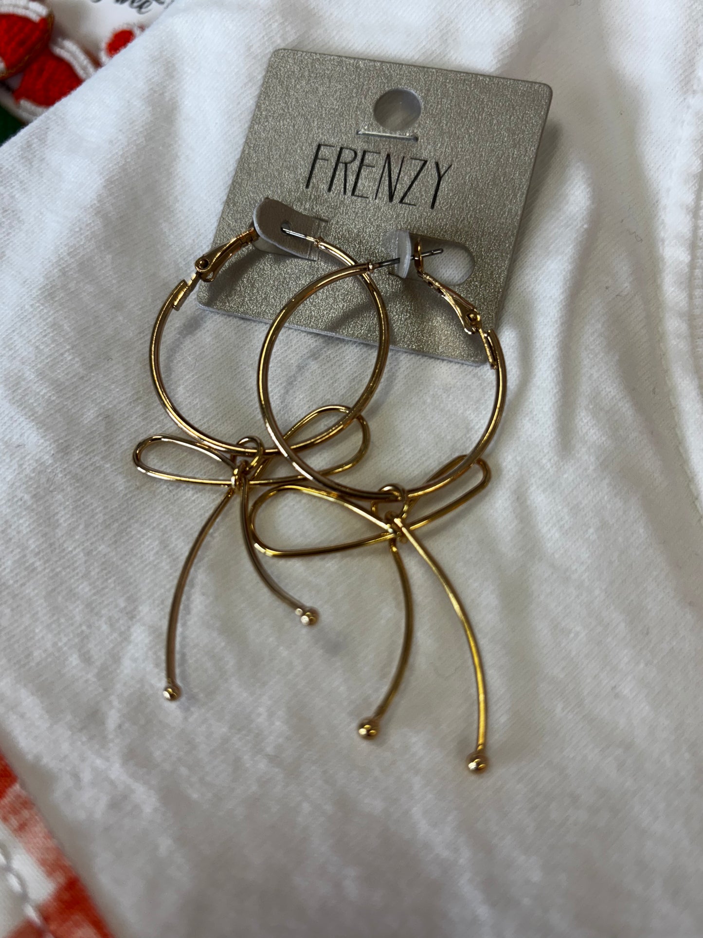 Bow Detail Hoop Earrings