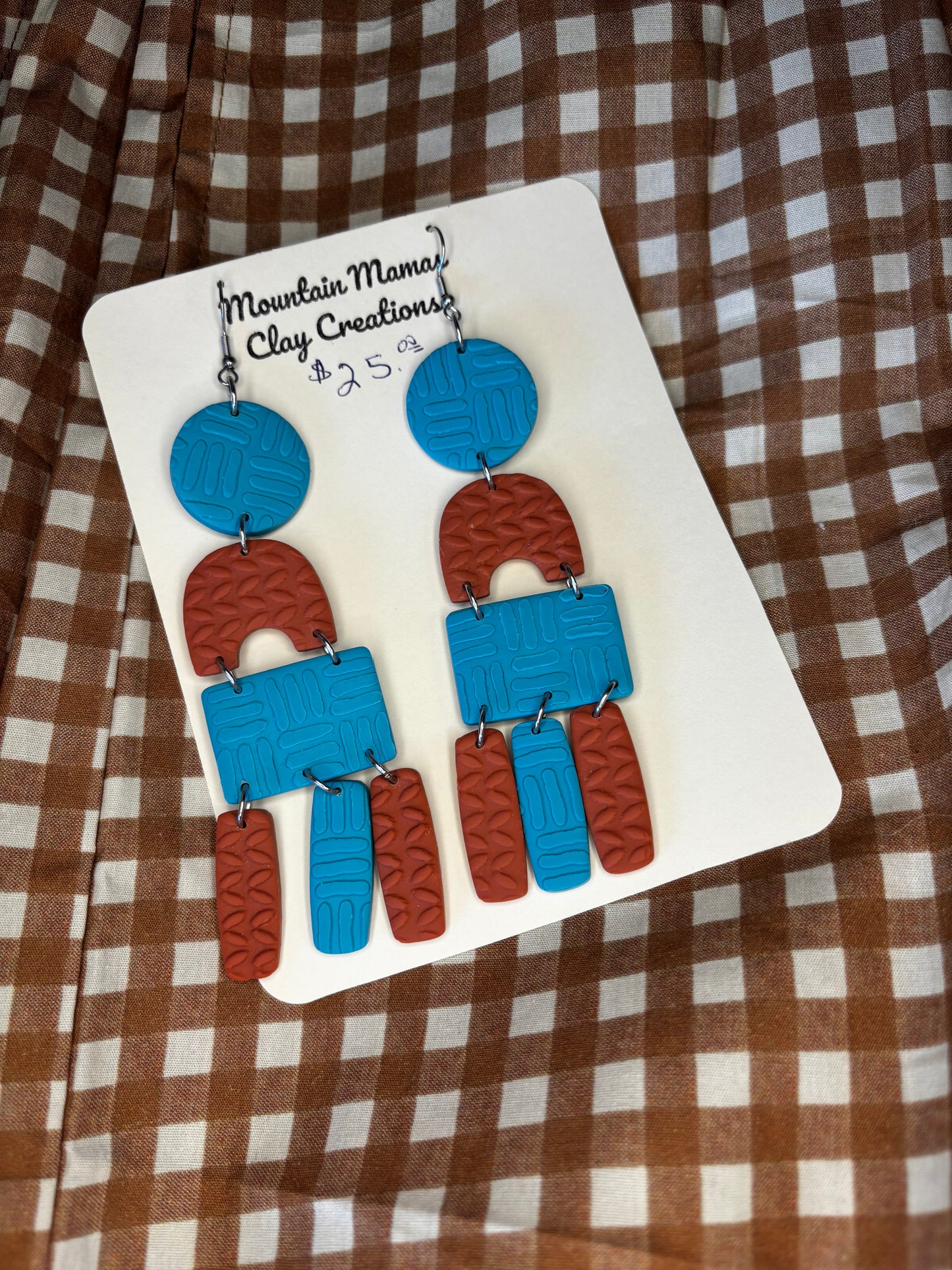 Boho Statement Clay Dangle