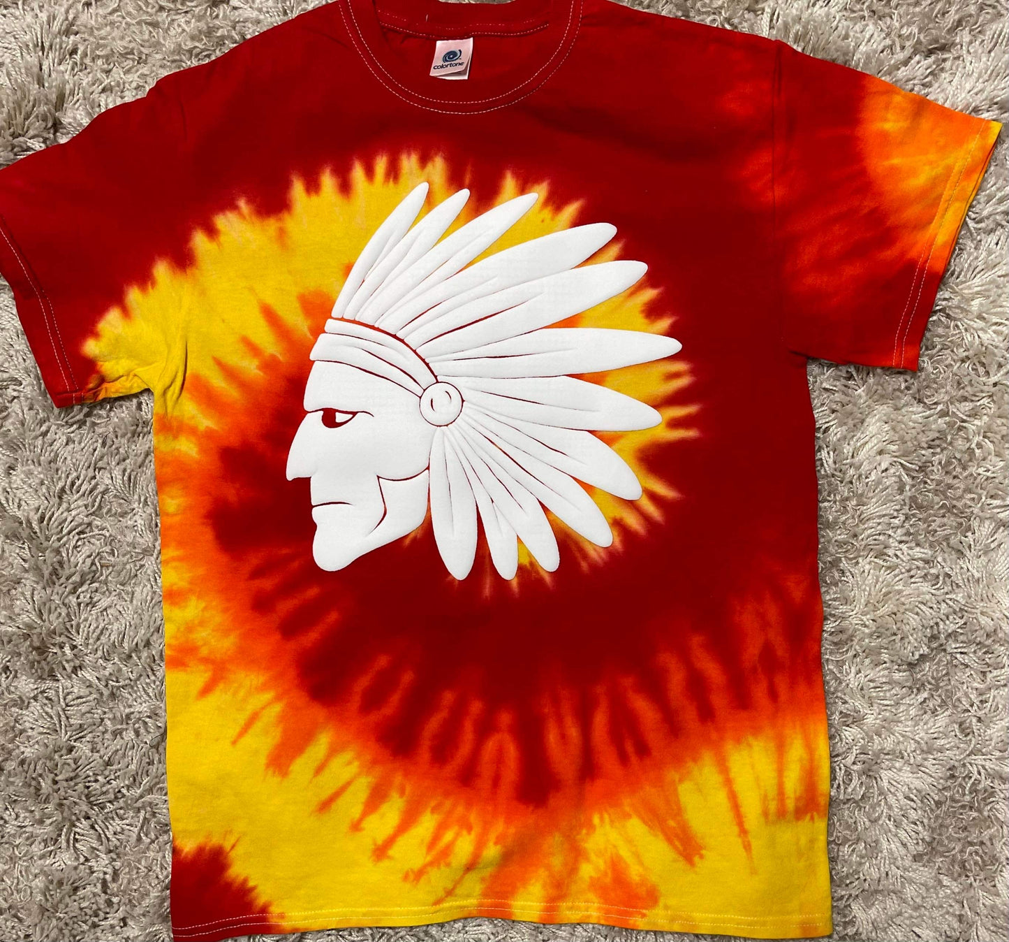 Tie Dye PUFF print CHIEFS tee