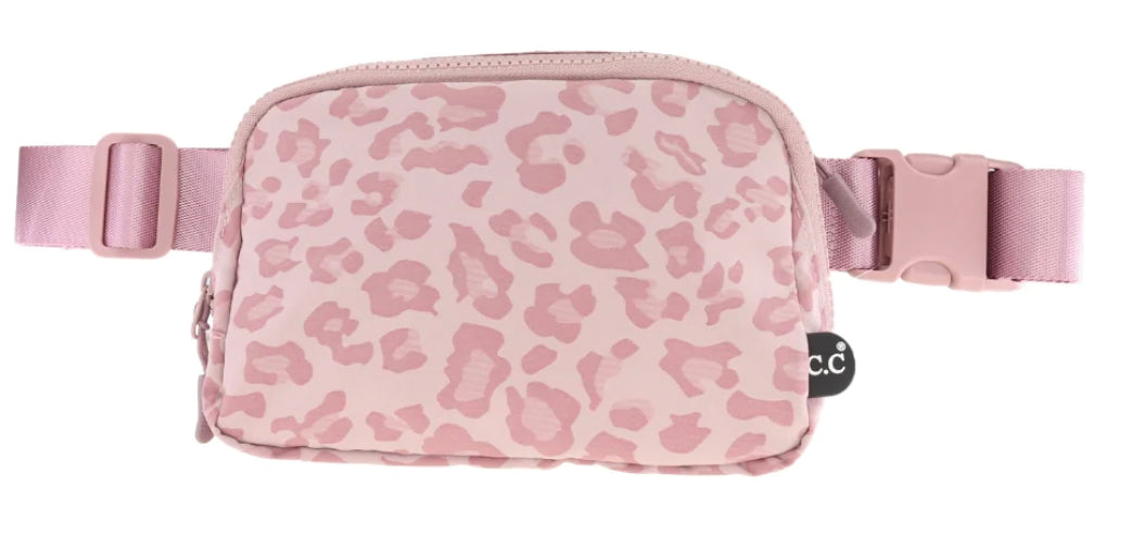 Leopard Pattern C.C Beanie Belt Bag