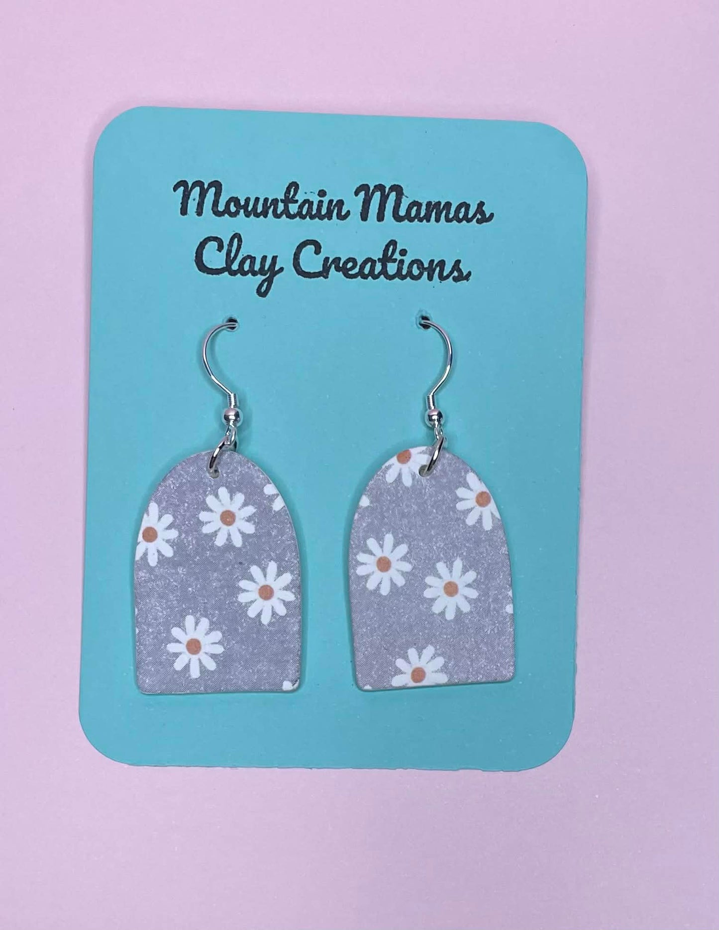 Clay Arched Dangle Earrings