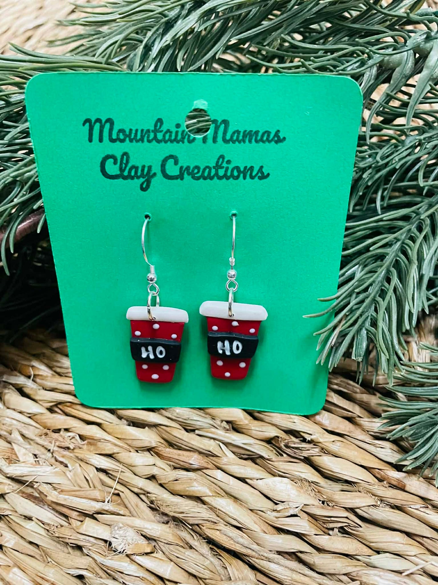 Clay HoHo Latte Dangle Earrings