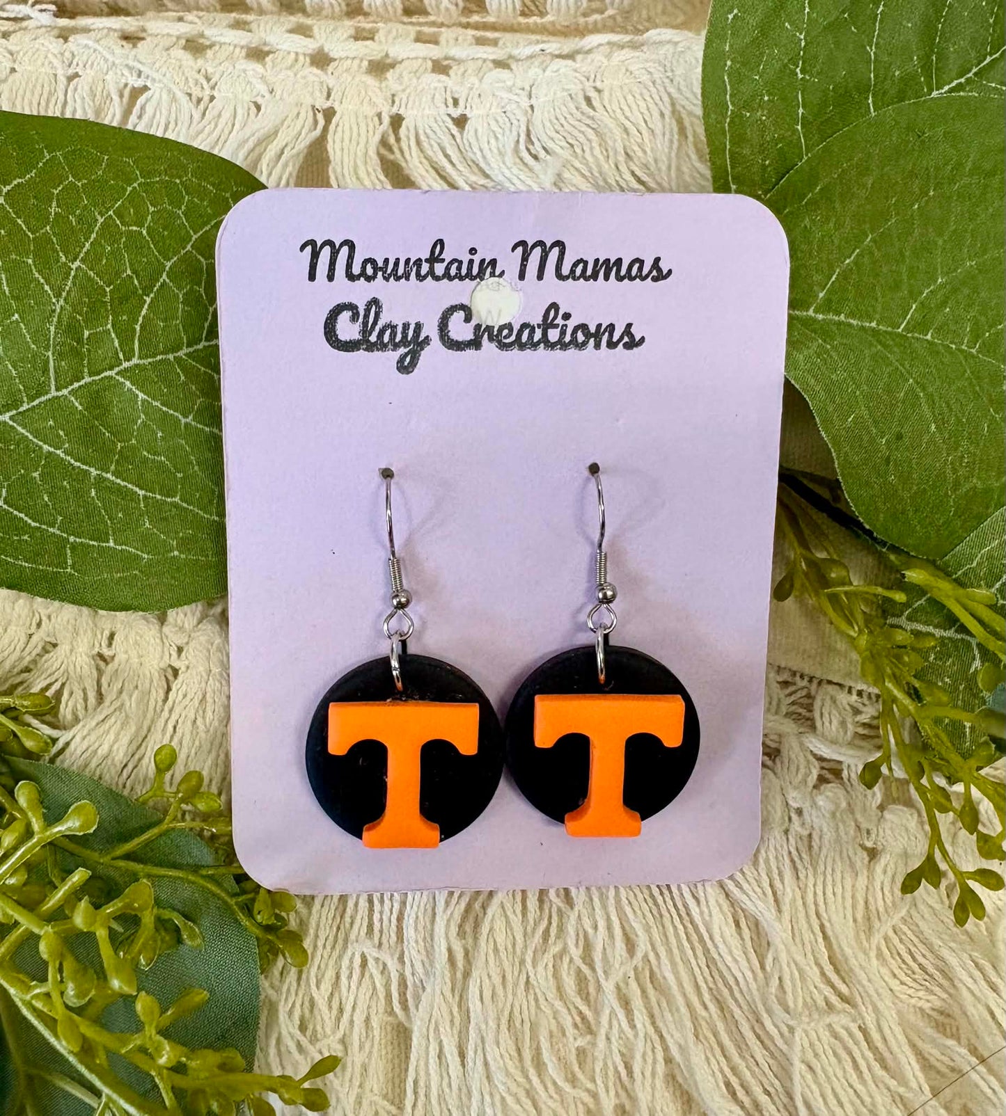 Clay Tennessee Dangle Earrings