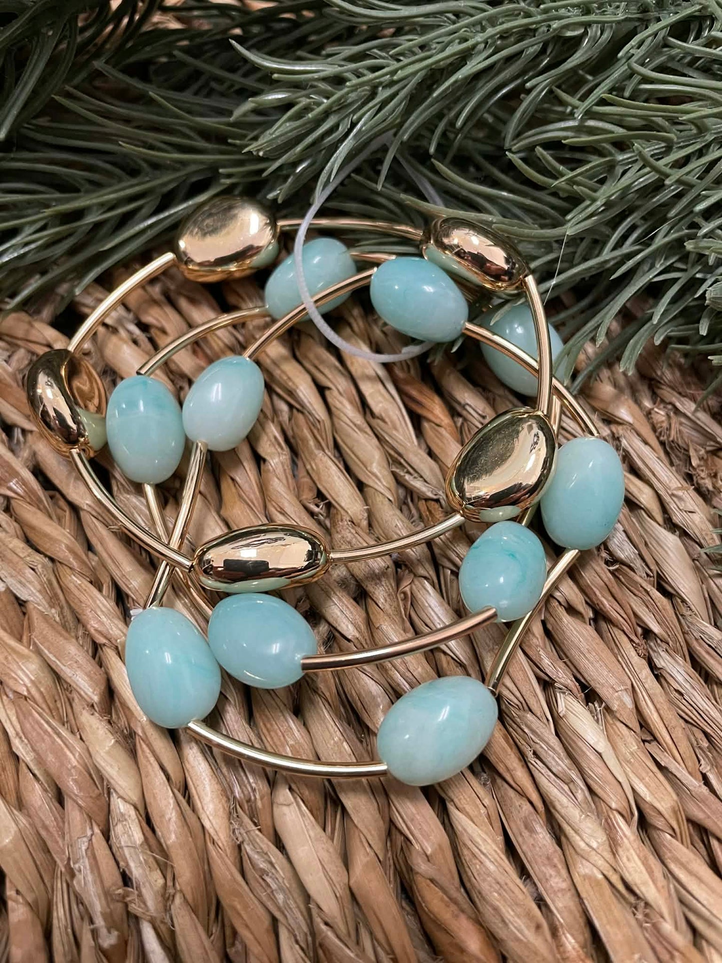 Antique Inspired Bead Bracelet 3 Piece Set