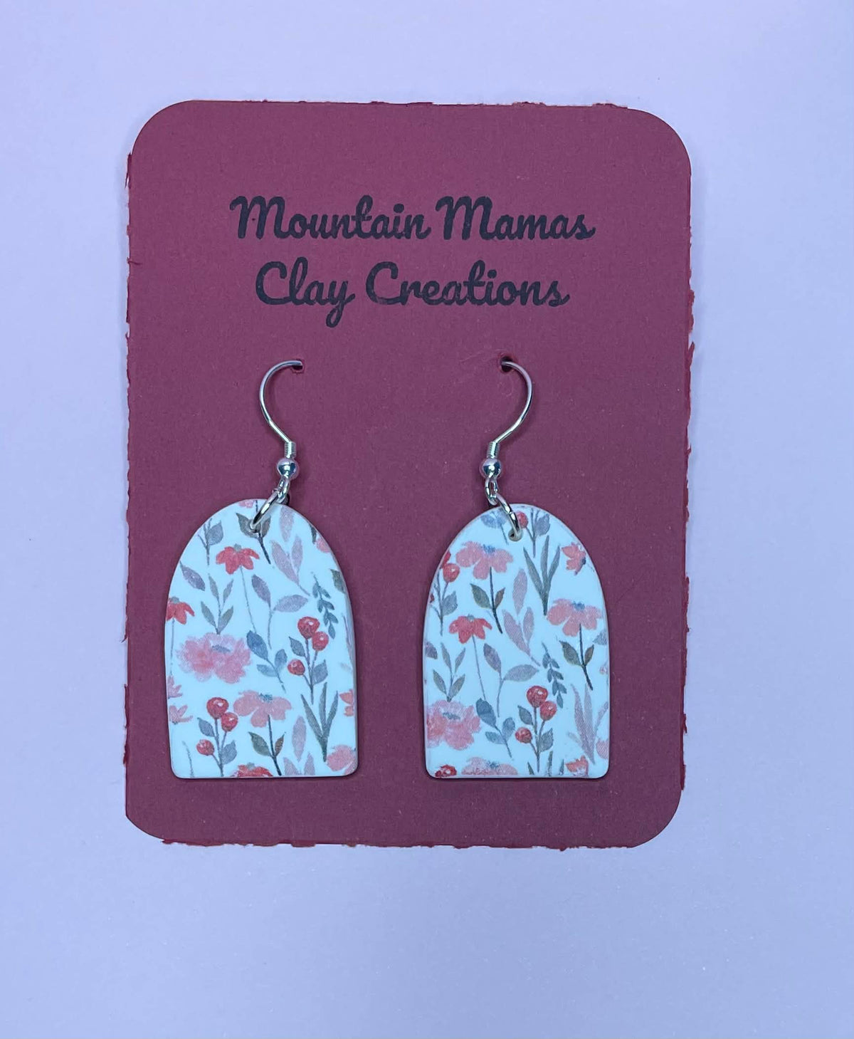 Clay Arched Dangle Earrings