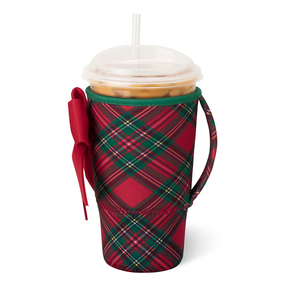 Christmas Plaid Iced Cup Coolie