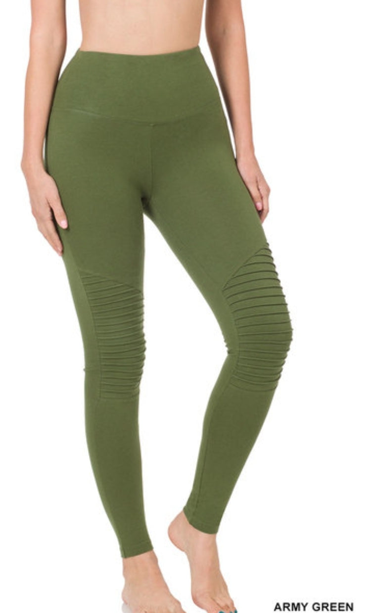 Cotton Moto Leggings