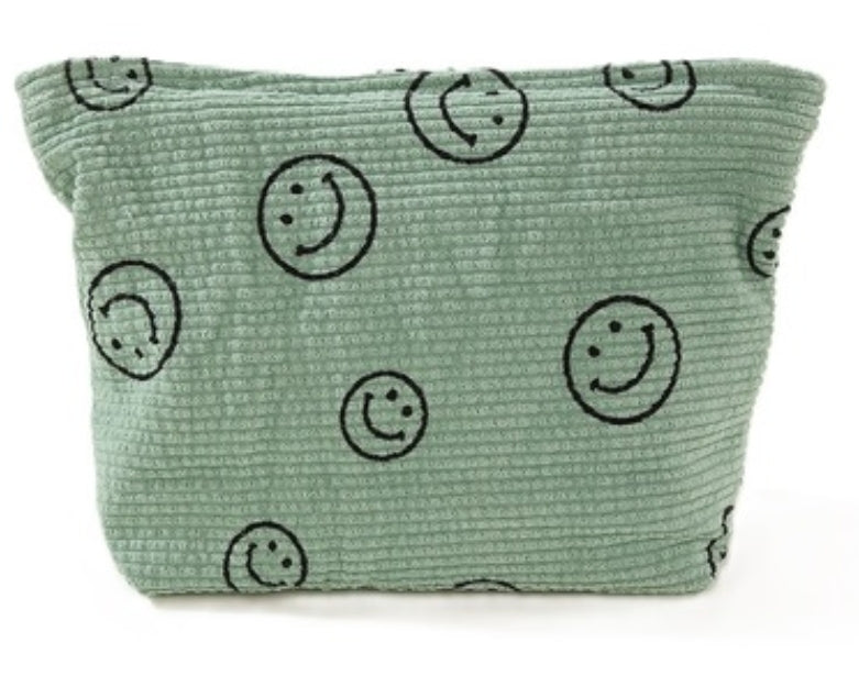 Corduroy Smiley Cosmetic Cluth