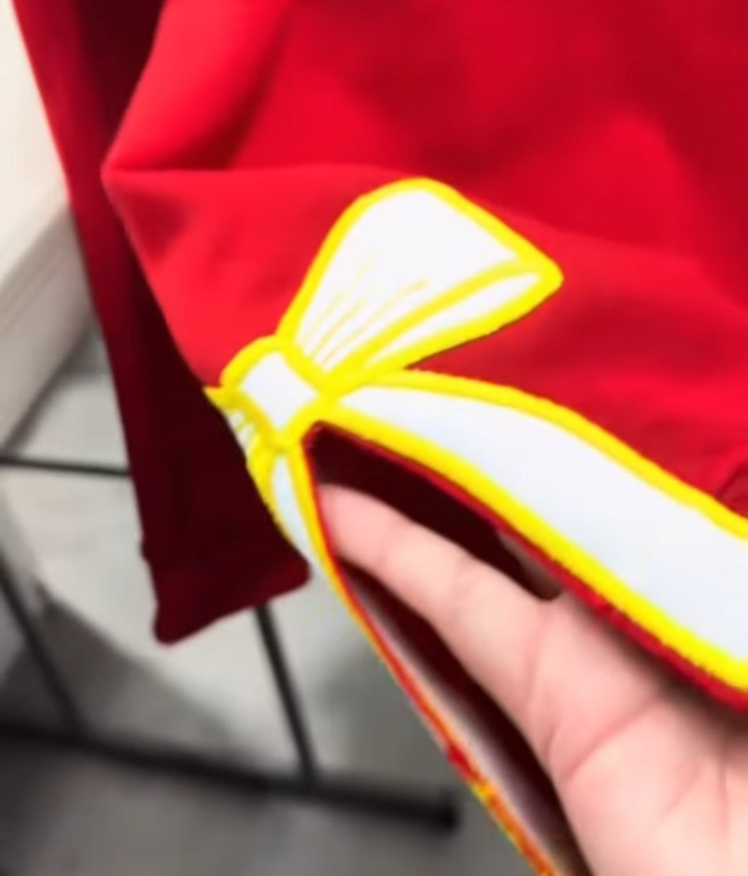 Embroidered Side Bow School Spirit Sweatshirt