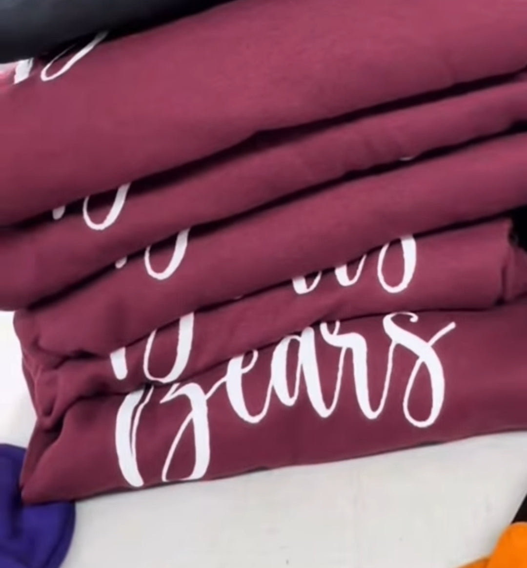 Embroidered Side Bow School Spirit Sweatshirt