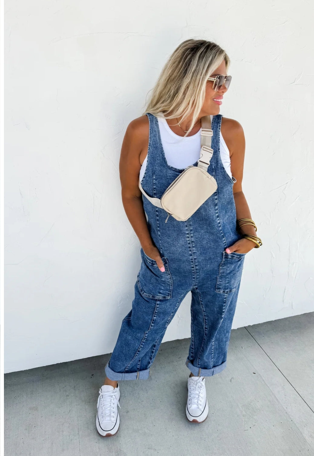 Denim Romper Overalls