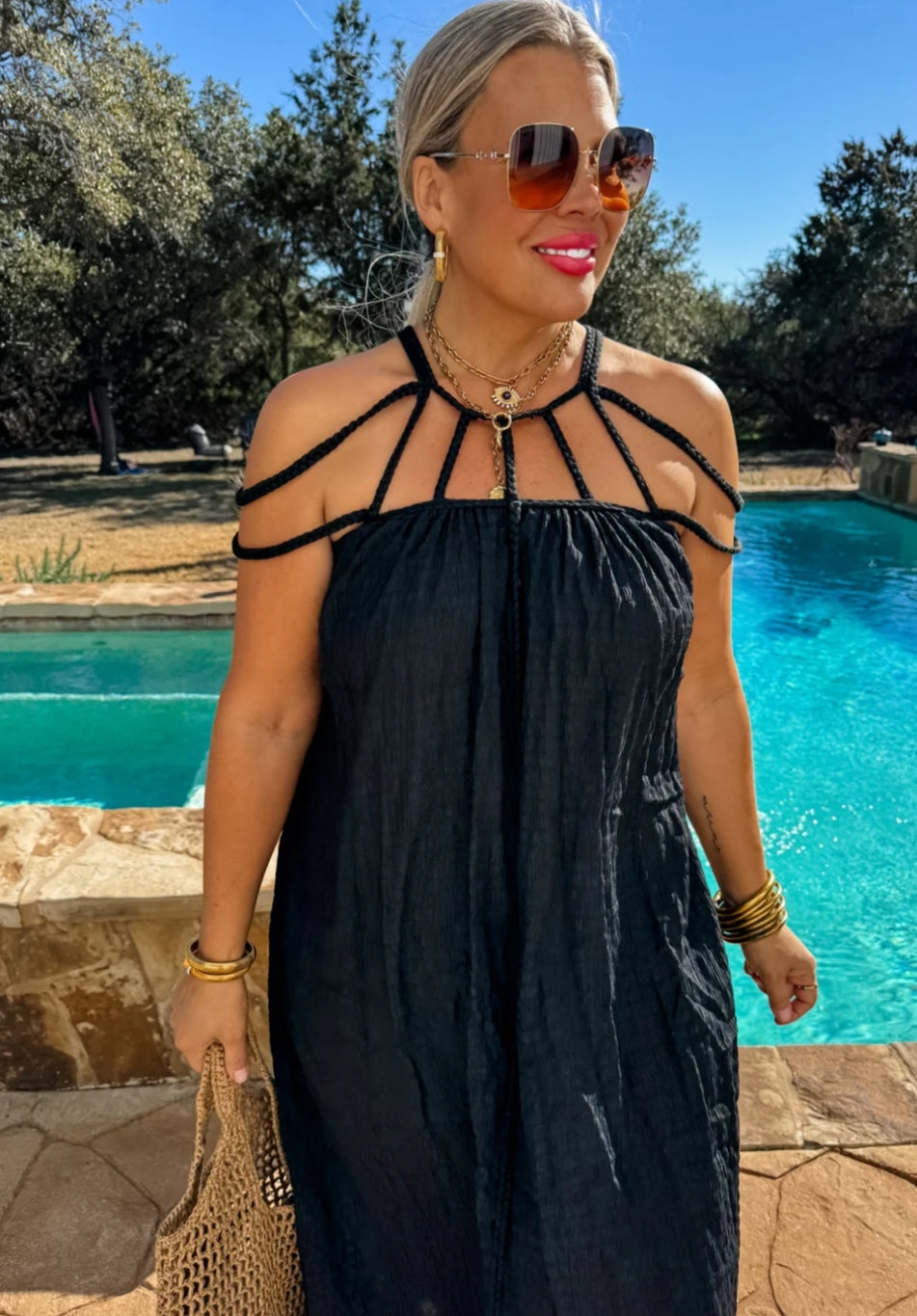 CIAO BELLA STRAPPY DRESS