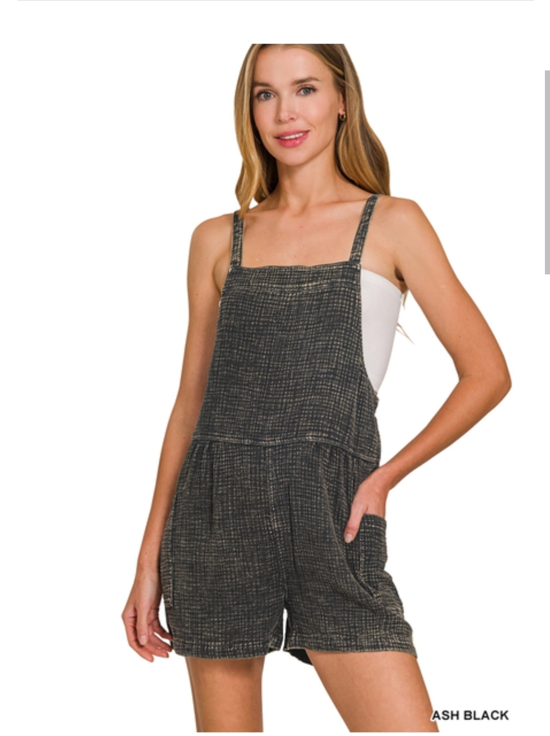 Zenana Gauze Tie Back Romper