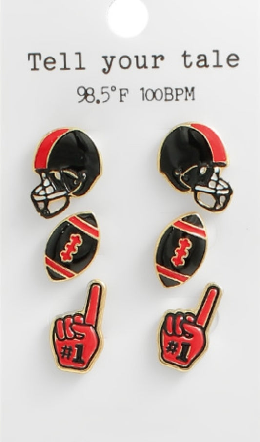 "GAME DAY" Epoxy Football Earrings Set(PREORDER)