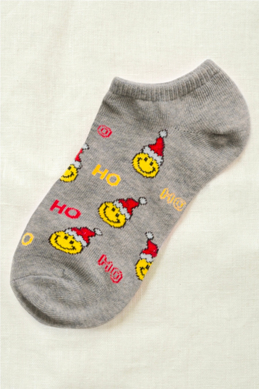 SMILEY SANTA SOCKS