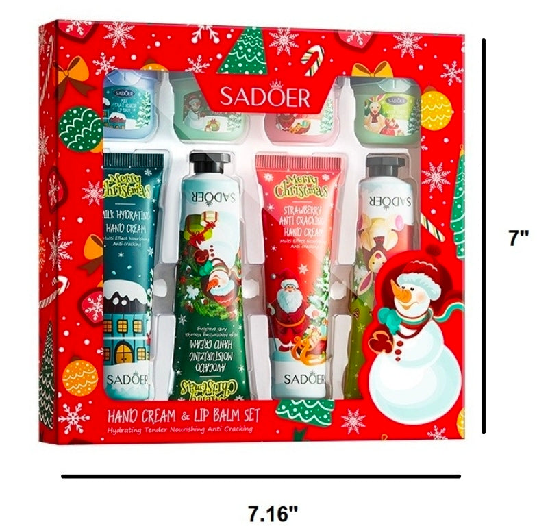 8 PIECE HAND & LIP MOISTURIZING SET