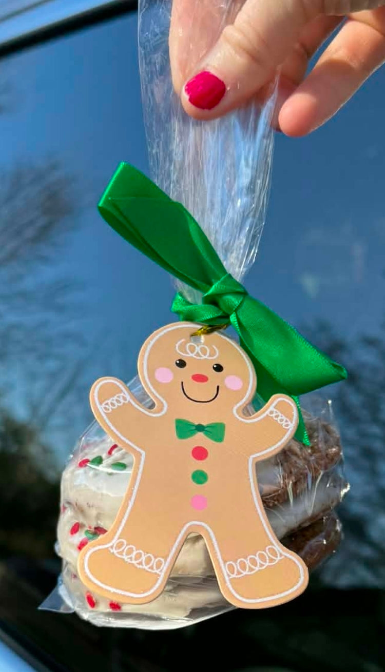 Iced Gingerbread Cookie Stack