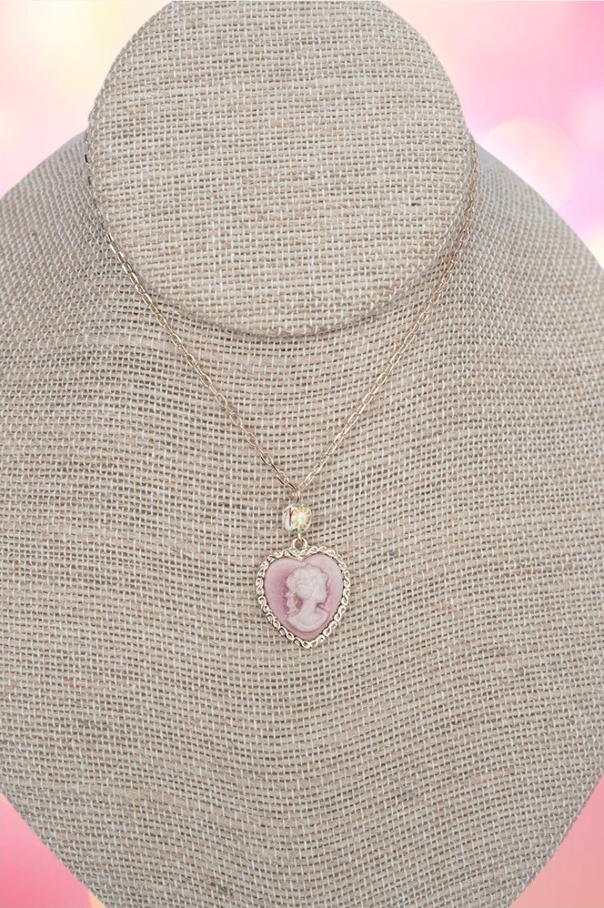 Naples Romance Light Rose & Goldtone Necklace