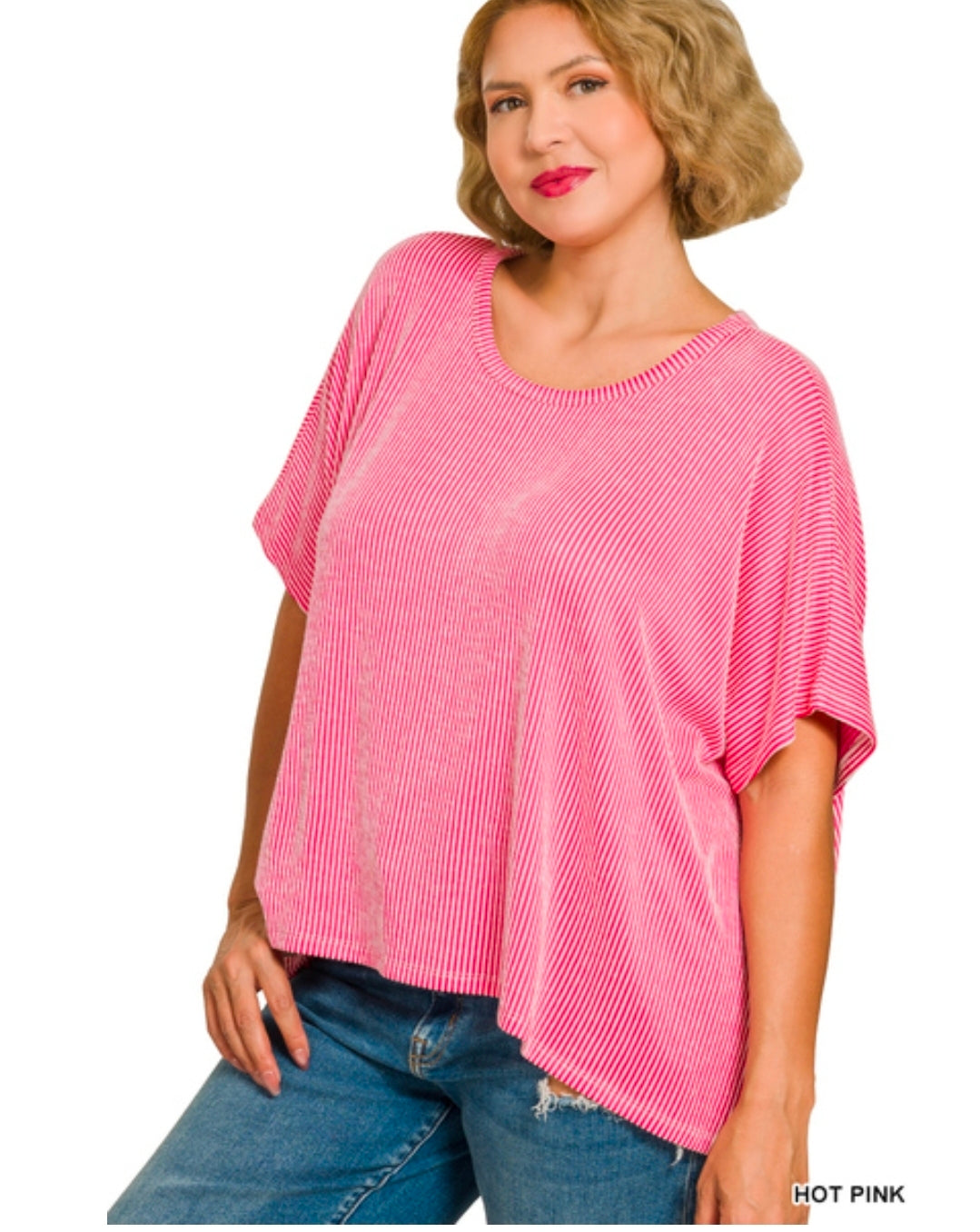 Ribbed Oversized Tee
