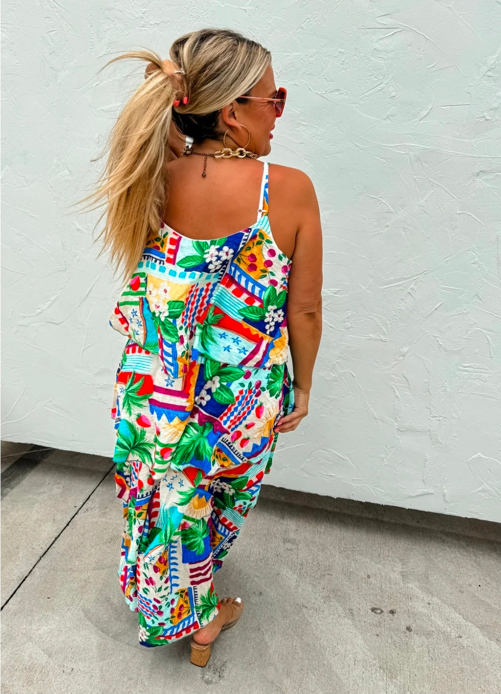 SUMMER IN BARCELONA RUFFLE DRESS
