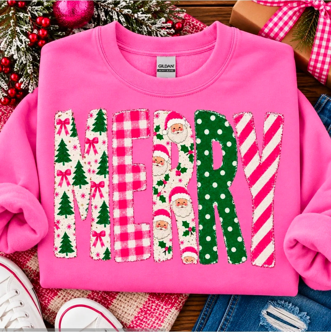 PREORDER|Pink MERRY Sweatshirt