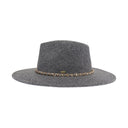 CC.Beanie Chain Trim Band Vegan Fabric Hat