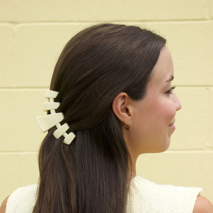 Teletie Classic Butter Yellow Hair Claw Clip