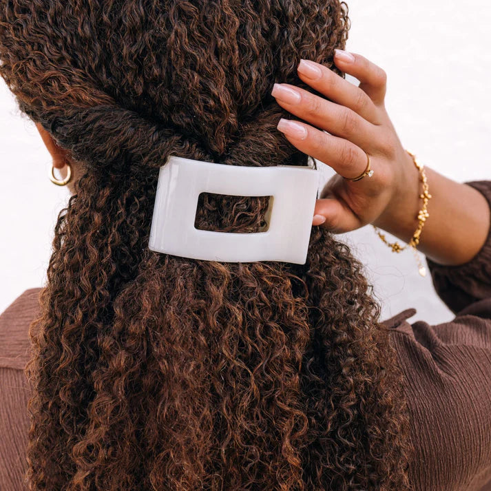 Teletie Flat Rectangle Hair Clips