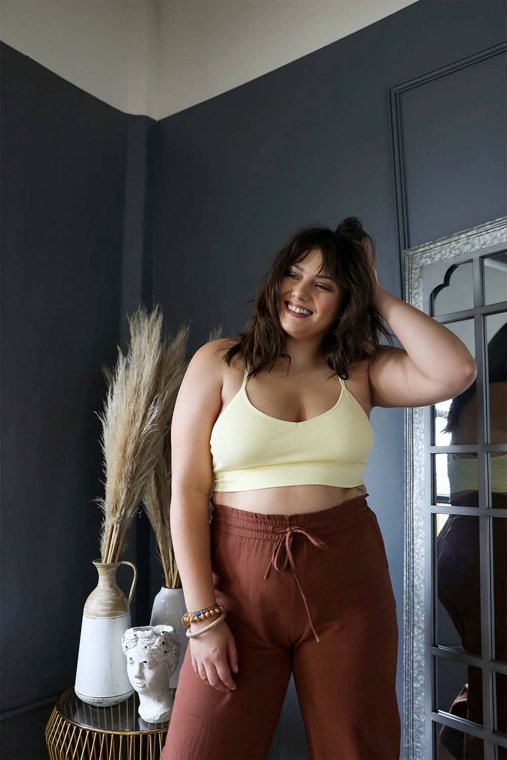 π Plus Size Crescent Moon Dream Catcher Bralette