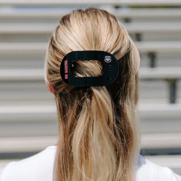 Teletie Go Dawgs! Medium Flat Round Hair Clip