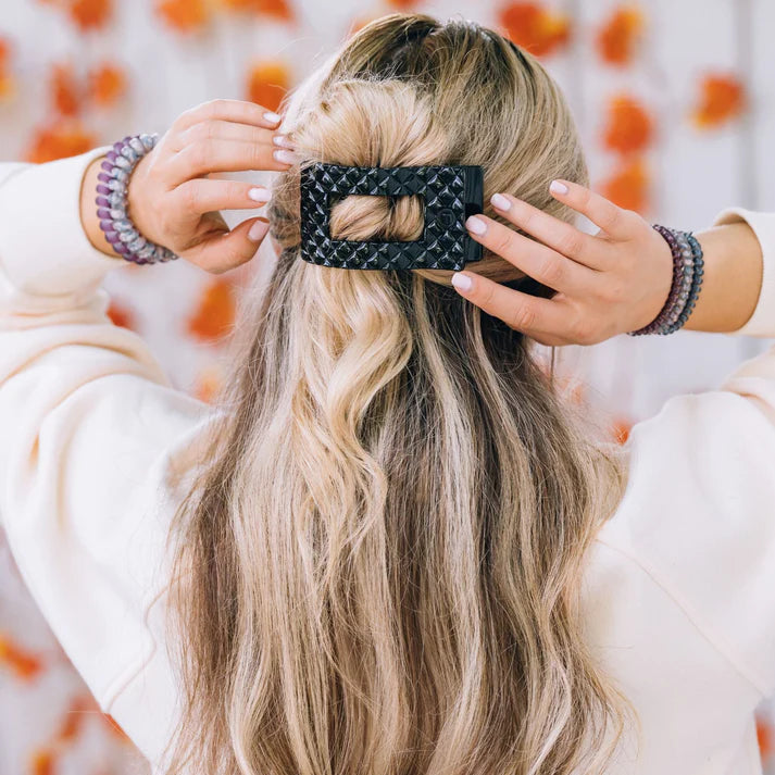 Teletie Flat Rectangle Hair Clips