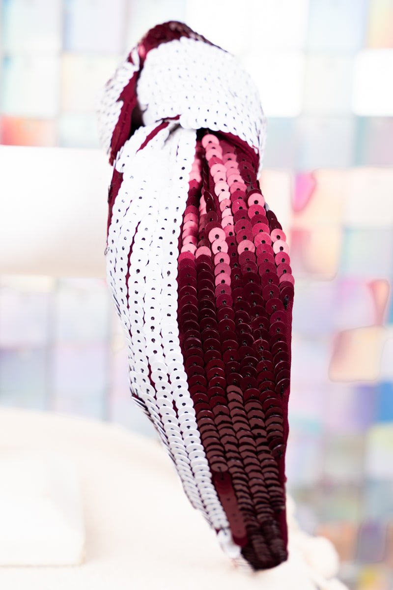 TEAM COLORS SEQUIN KNOTTED HEADBAND